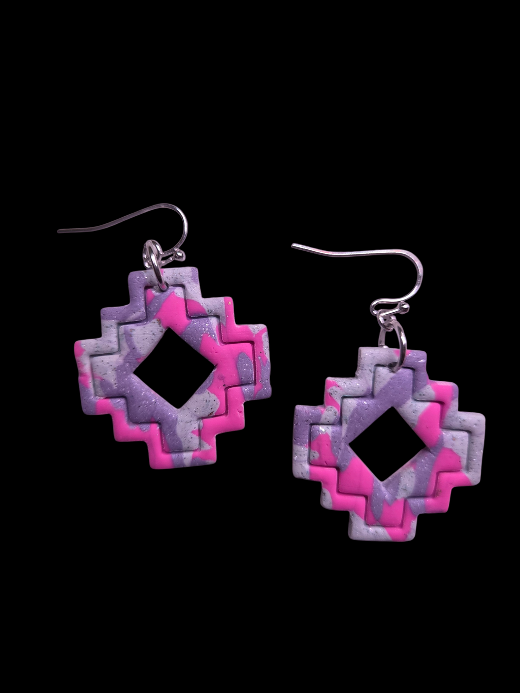 Aztec Amethyst Earrings